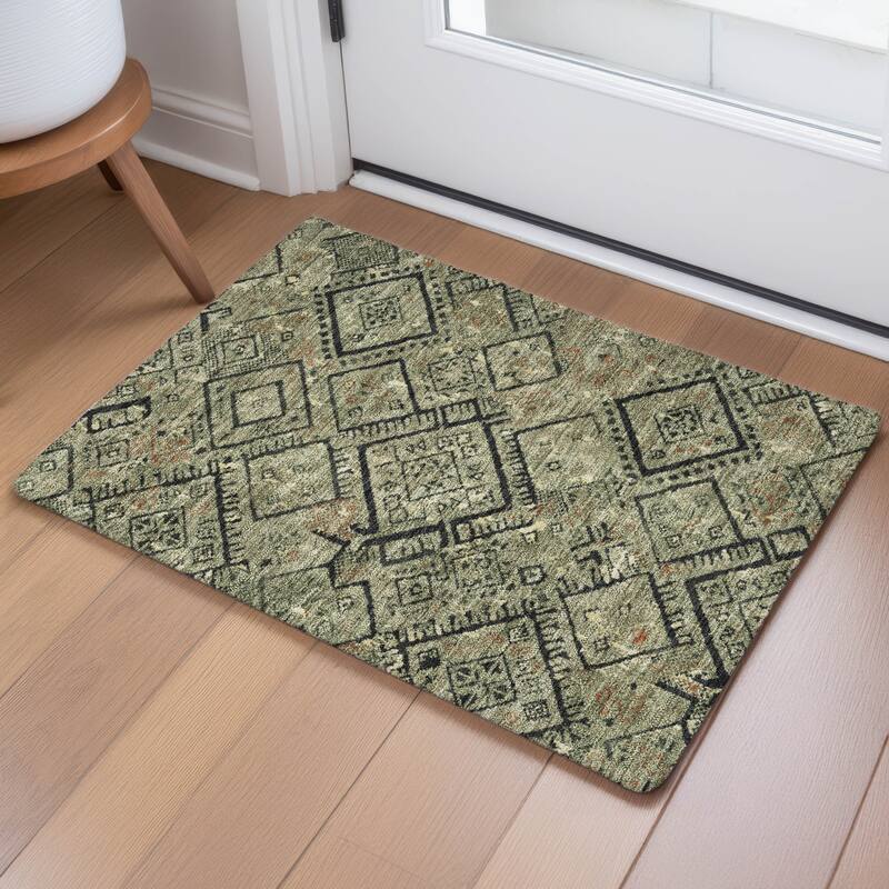 Machine Washable Indoor/ Outdoor Global Andes Chantille Rug