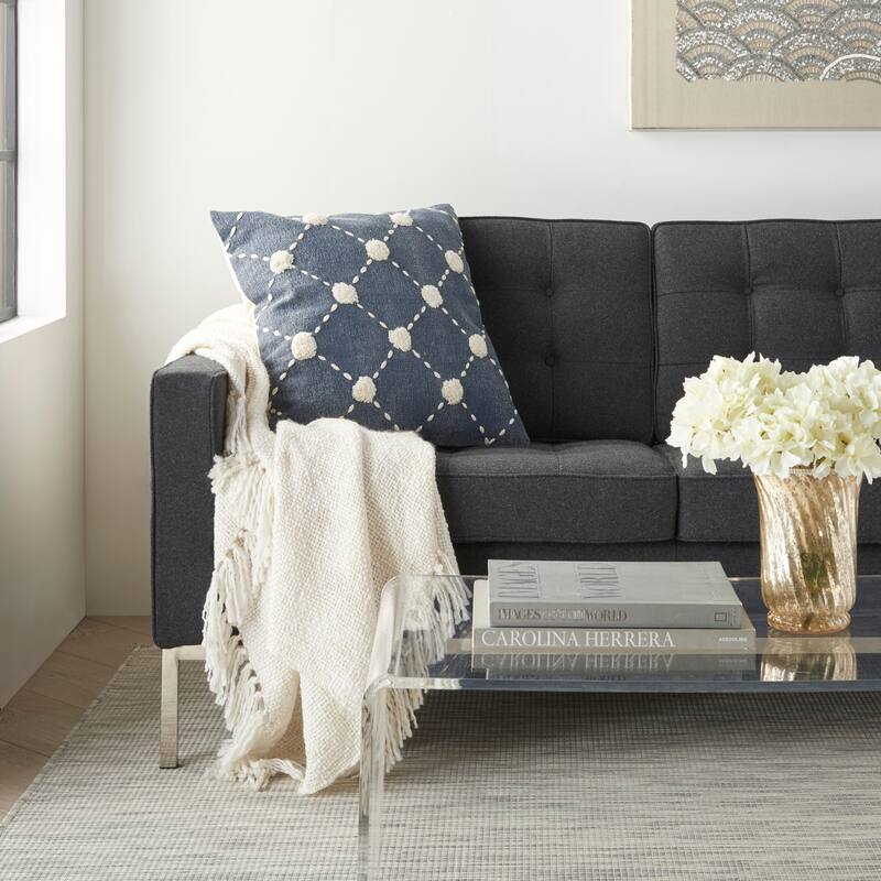 Mina Victory Life Styles Sage Throw Pillow , ( 20"X20" )