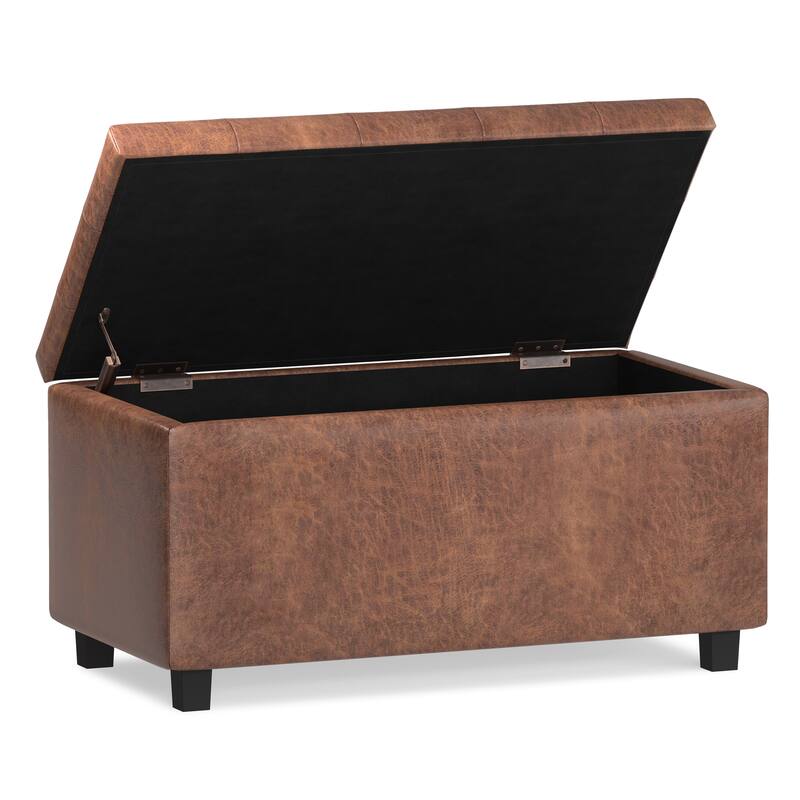 WYNDENHALL Essex 34-in. Wide Rectangular Storage Ottoman