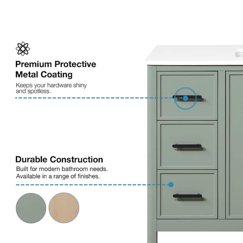 Ove Decors SOLAS-36 Solas 36" Free Standing Single Basin Vanity Set