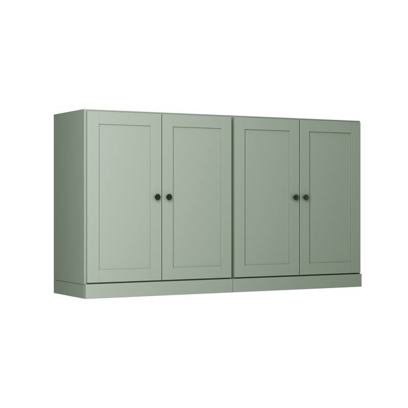 Palace Imports 100% Solid Wood 64" Sideboard with Raised Panel Doors & Adjustable Shelves