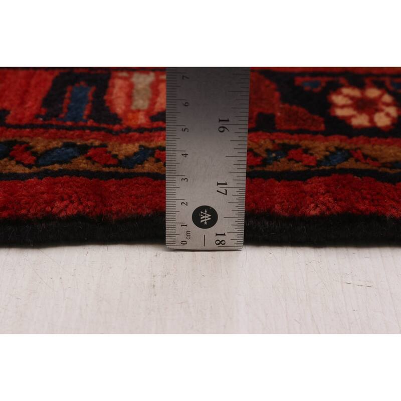 ECARPETGALLERY Hand-knotted Andelz Red Wool Rug - 3'9 x 10'11