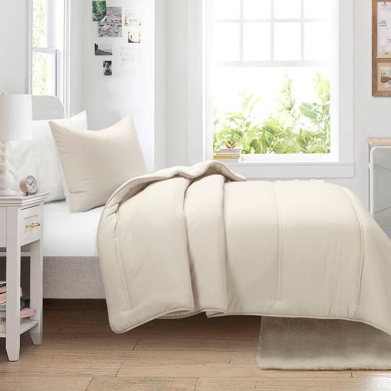Lush Decor Oslo Soft Reversible Quilted Comforter Set