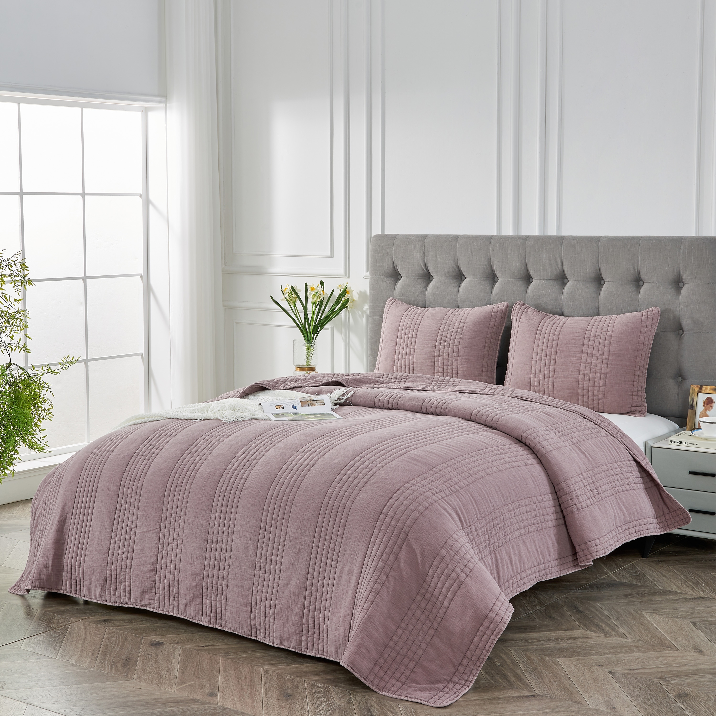 Stonewash Classic Cotton Quilt & Coverlet Set - Picture 27 of 75