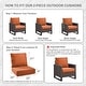 preview thumbnail 87 of 121, Gymojoy 24"x22"x6" Patio Thick Cushions & Pillows Set - Deep Seat Indoor/Outdoor Water & Fade Resistant