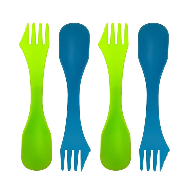 Stansport Lightweight Plastic 3-in-1 Spork - Multi-Color