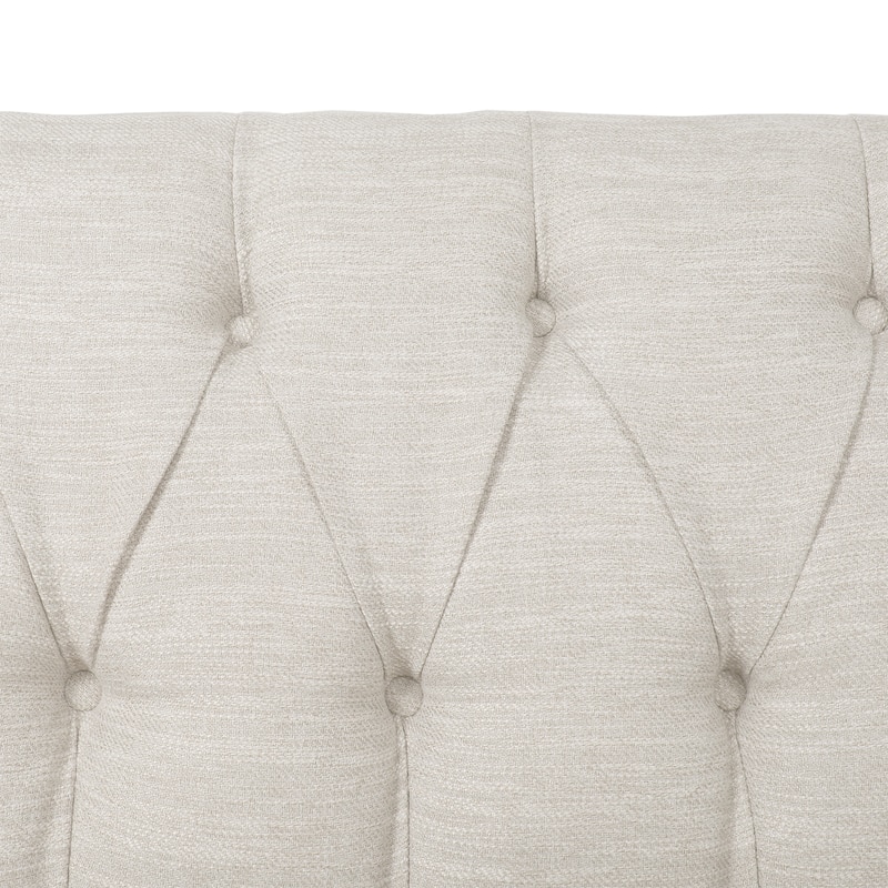 Cantrell Contemporary Faux Leather Tufted Loveseat by Christopher Knight Home