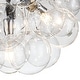 preview thumbnail 9 of 9, 6-Light Cluster Glass Globe Bubble Chandelier - 25in