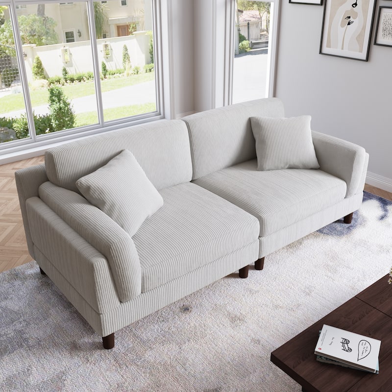 90 inch Deep Seat Sofa Comfy Couch for Living Room