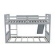 preview thumbnail 8 of 16, Twin Over Twin Bunk Bed with Slide and Ladder, for Kids, Teens, Boys or Girls