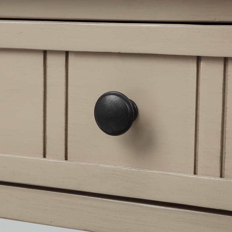Daisy Series Console Table Traditional Design with Two Drawers and Bottom Shelf Acacia Mangium