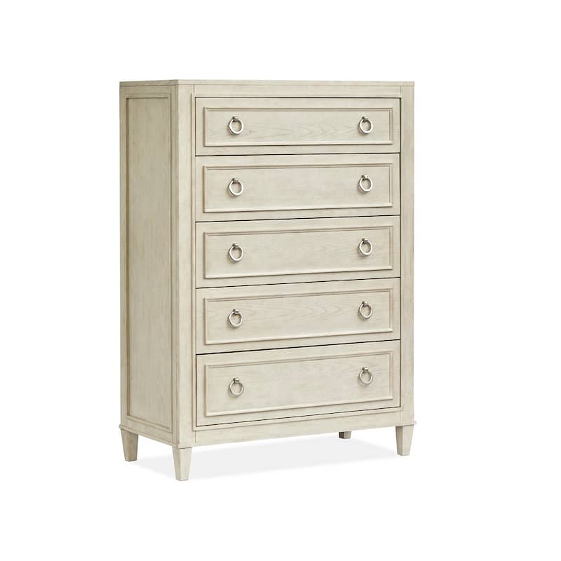 Magnussen Home Sheridan Limestone Drawer Chest - 5-drawer