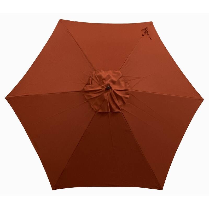 TropiShade 9' Wood Market Umbrella with Rust Cover