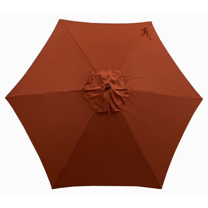 TropiShade 9-foot Rust Aluminum Bronze Lighted Market Umbrella
