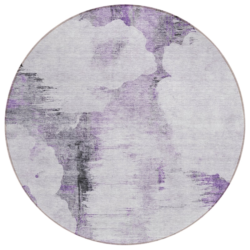 Machine Washable Indoor/ Outdoor Chantille Abstract Cloud Rug