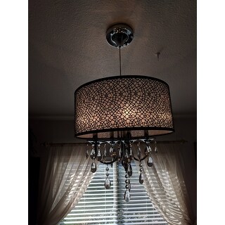 Bubble Shade Crystal And Chrome Flushmount Chandelier On Bubble Shade Crystal And Chrome Flushmount Chandelier