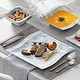 preview thumbnail 32 of 45, MALACASA Flora Wavy Modern Porcelain Dinnerware Set (Service for 6)