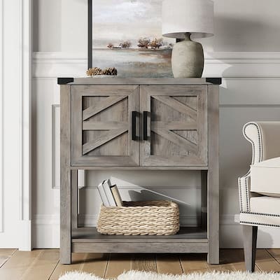 WAMPAT Modern Farmhouse Buffet Cabinet,Wood Sideboard for Living Room