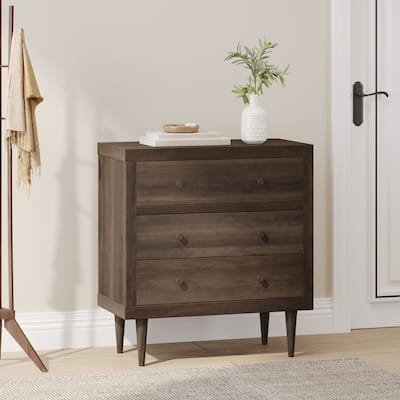 3-Drawer Bachelors Chest, Storage Cabinet for Entryway, Living Room, Bedroom