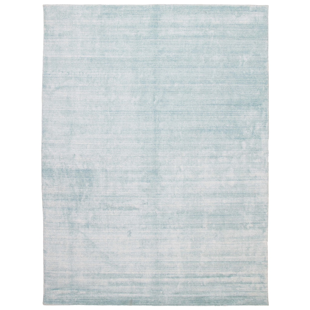 ECARPETGALLERY Hand-knotted Kashkuli Gabbeh Blue Wool Rug - 8'0 x 10'0