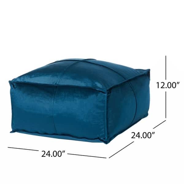 Nati Square Pouf, Blue Cobalt - Bed Bath & Beyond - 40258605