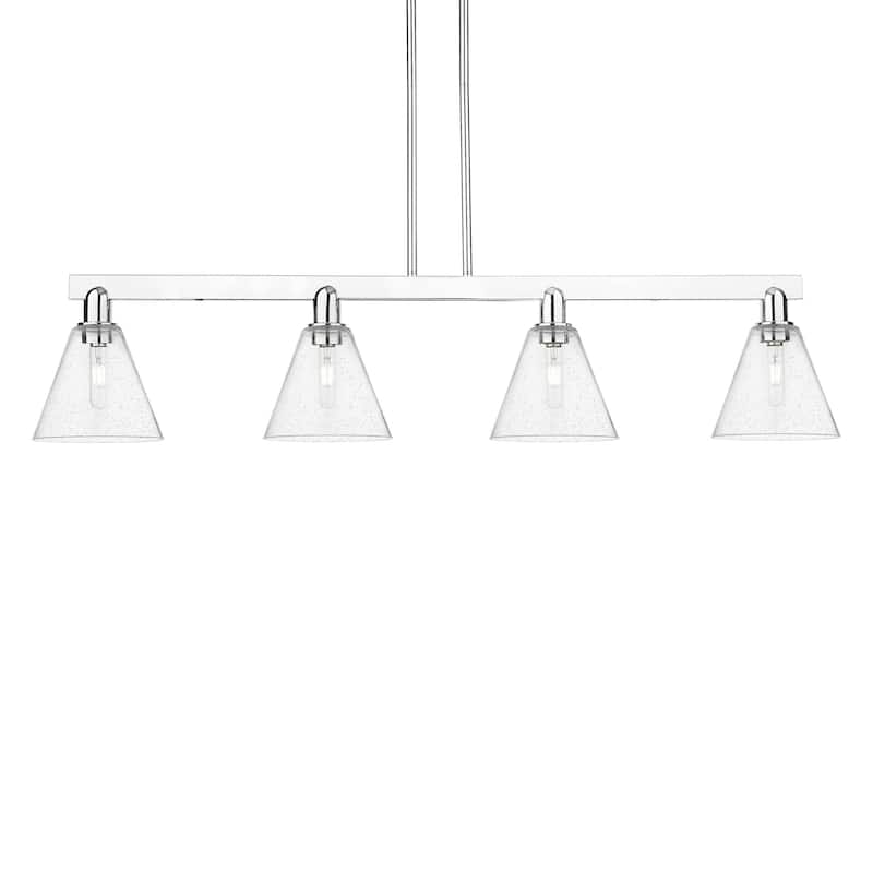 Innovations Lighting 716-4I-11-51 Berkshire Glass Linear Berkshire - Polished Chrome / Seedy