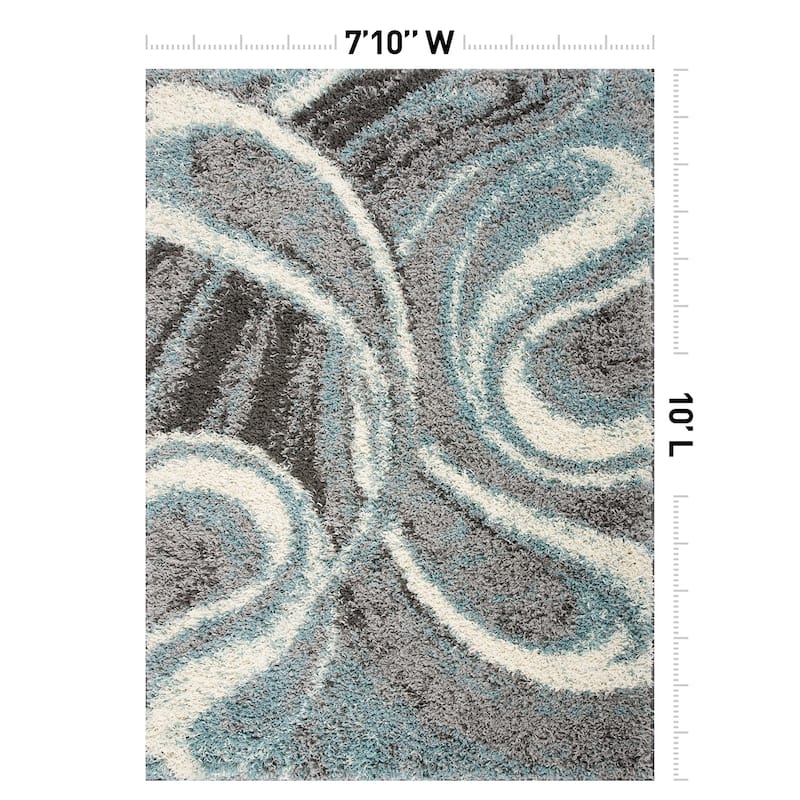 World Rug Gallery Contemporary Cozy Plush Shag Area Rug