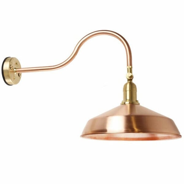 Copper barn light best sale
