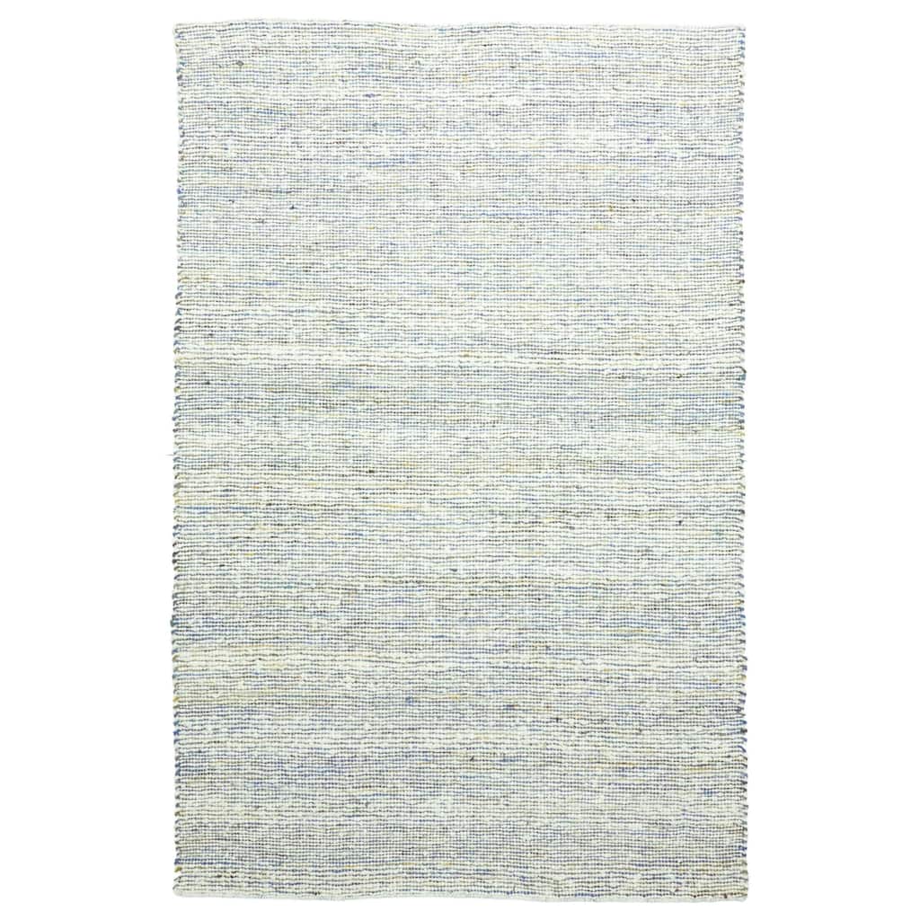 ECARPETGALLERY Braid weave Sienna Cream Wool Rug - 5'0 x 7'9