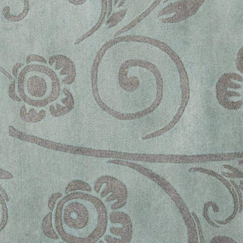 SAFAVIEH Handmade Soho Scrolls Grey New Zealand Wool Rug On Sale