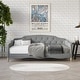 preview thumbnail 8 of 22, CraftPorch Modern Linen Nailhead Button Tufted Twin Daybed