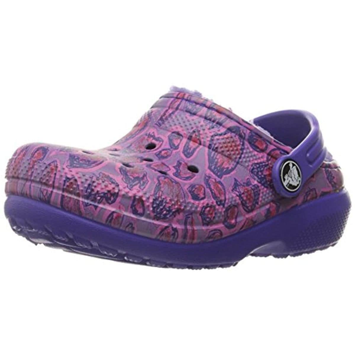 leopard lined crocs