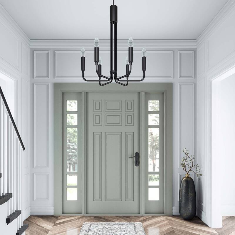 Rekindle 6-Light Chandelier - Black
