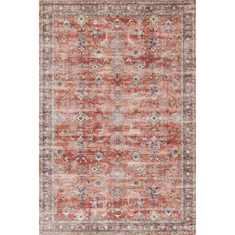 Momeni Sultana Polyester Traditional Area Rug - 2' 3" x 7' 6" - Copper - Runner