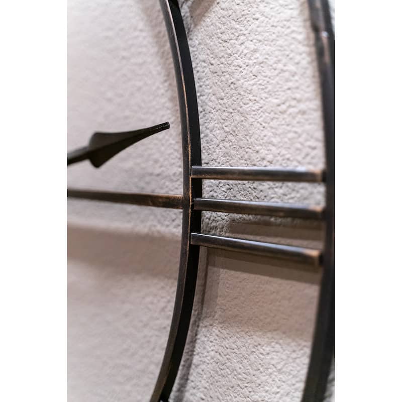 Oversized Mirage Metal Clock 42" - 42