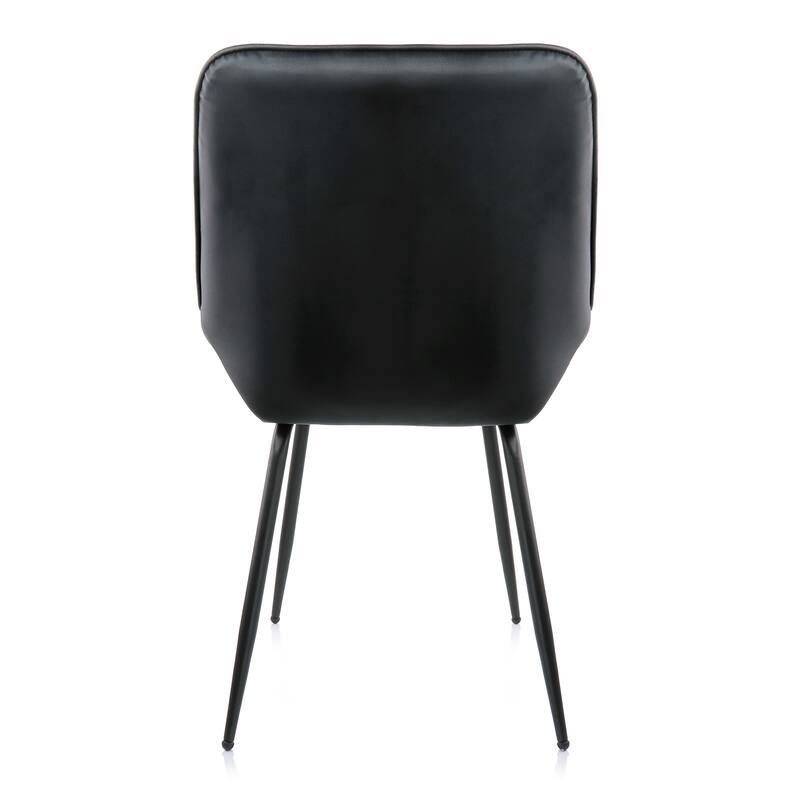 Elama 2 Piece Faux Leather Tufted Chair