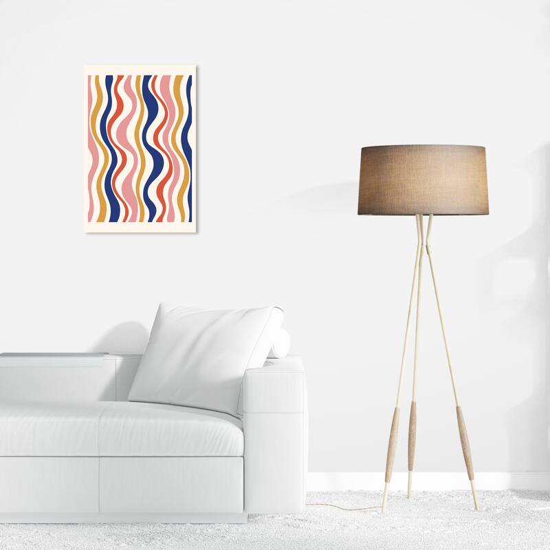 Wynwood Studio Canvas Advertising Musical Fall Poster Pink and Light Pink Modern & Contemporary Wall Art Canvas Print - 16 x 24