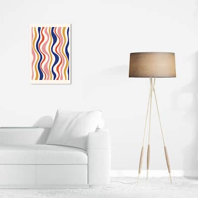 Wynwood Studio Canvas Advertising Musical Fall Poster Pink and Light Pink Modern & Contemporary Wall Art Canvas Print