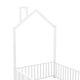 preview thumbnail 6 of 11, Twin Metal House Bed with Guardrails