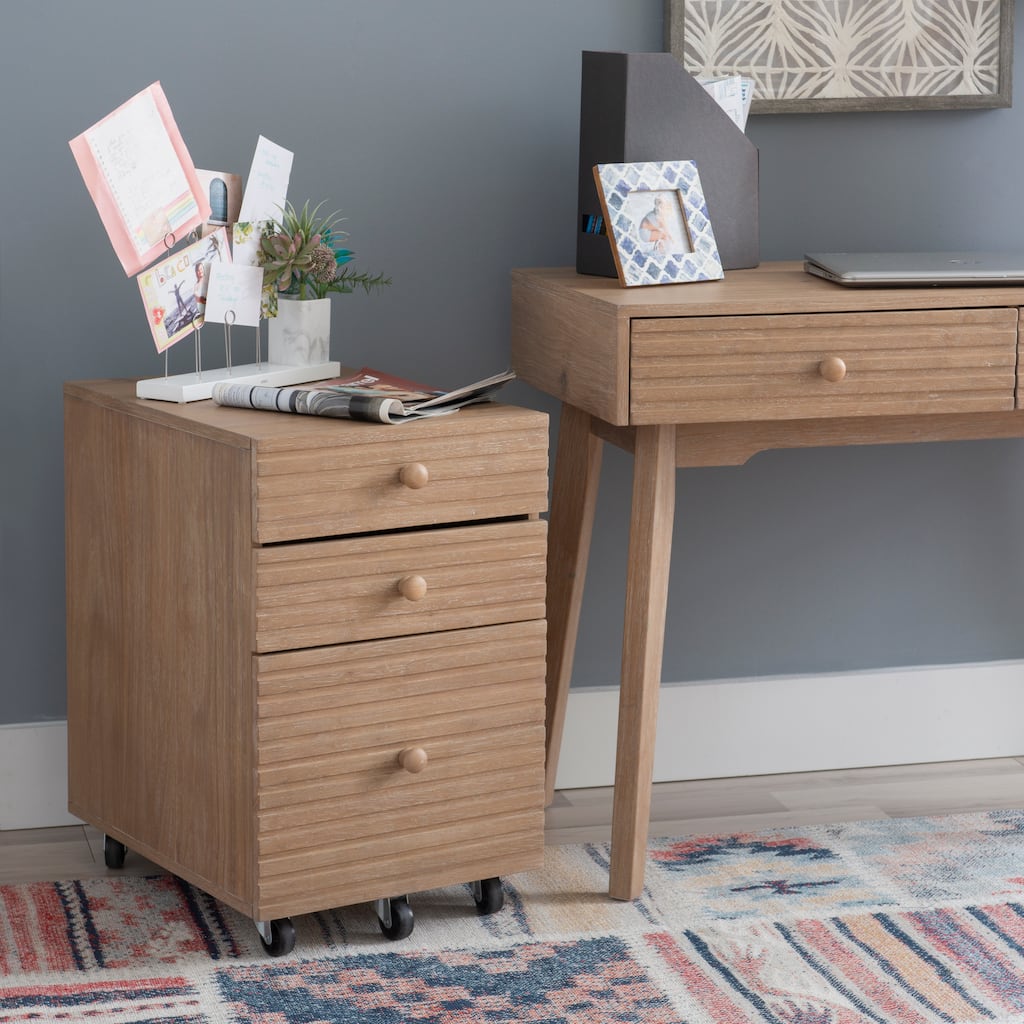 Whitney Wood 3 Drawer File Cabinet
