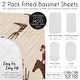 preview thumbnail 6 of 4, Sweet Jojo Designs Tan Brown Western Cowboy Boy 2 Pack Baby Bassinet Fitted Sheets Off White Cow Print Animal Wild West Horse