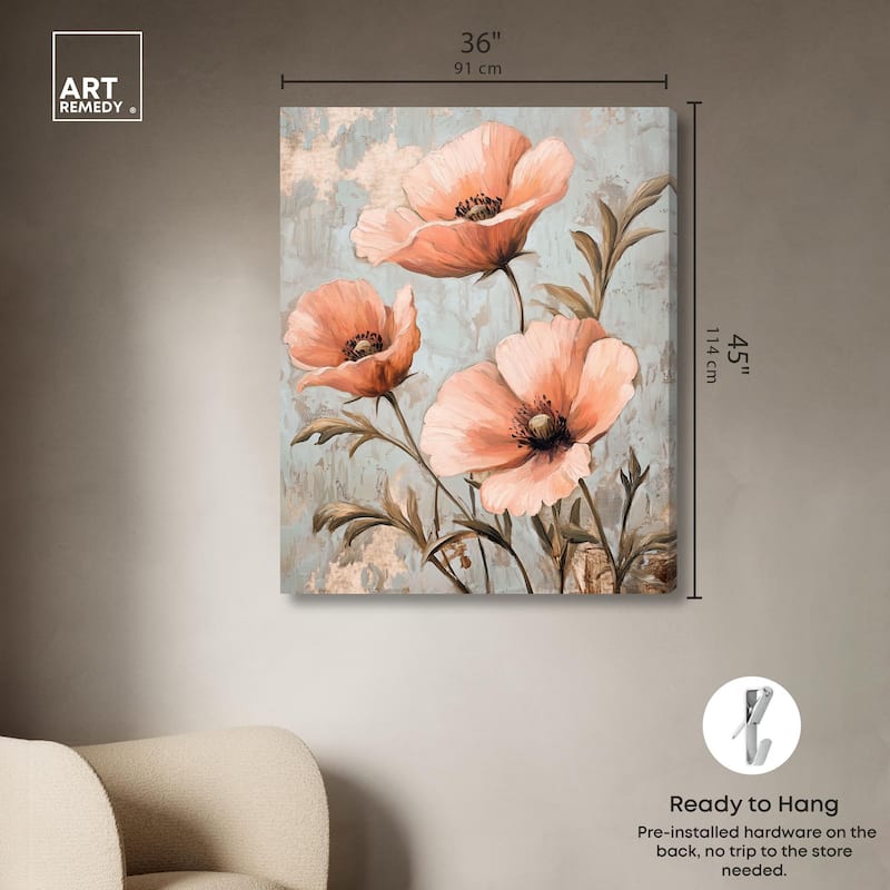 Artistic Blooms Canvas by Art Remedy, Gallery Wrapped