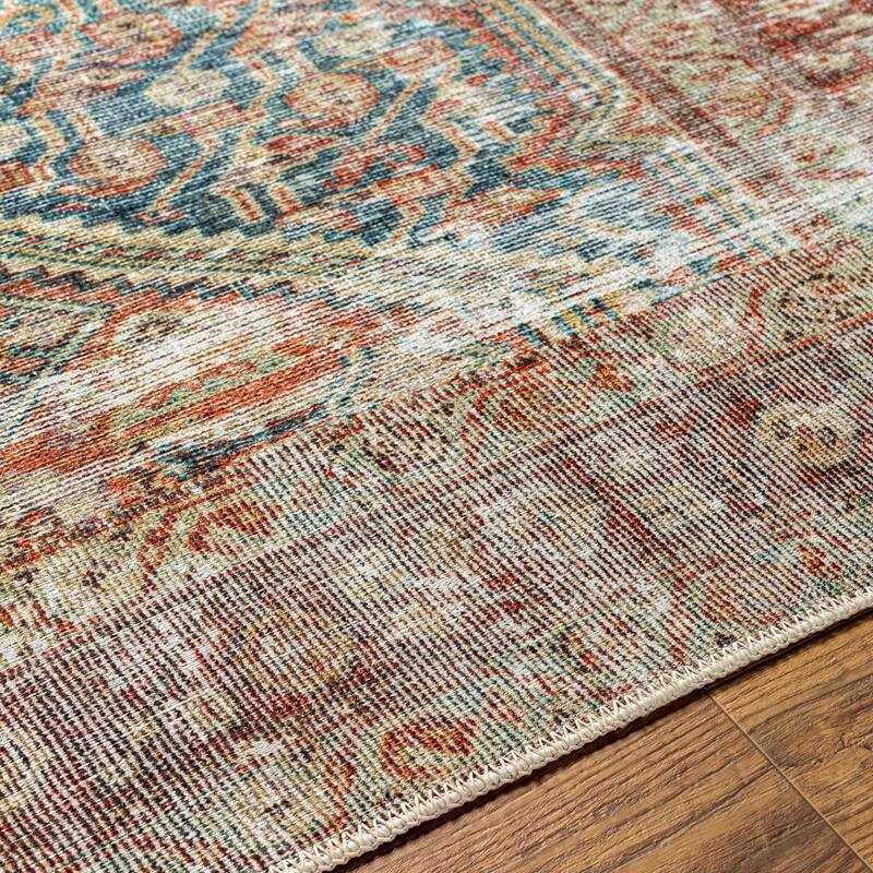 Mr. Kate Hilo Distressed Vintage Washable Area Rug