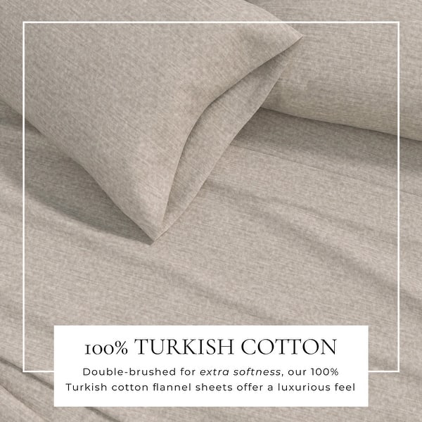 slide 2 of 30, Linery & Co. Cotton Blend Double-Brushed Heathered Flannel Bed Sheet Set