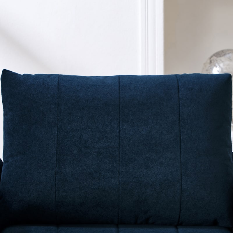 Chenille Convertible Sleeper Sofa Chair with 5-Position Backrest, Storage Basket and 440lb Capacity