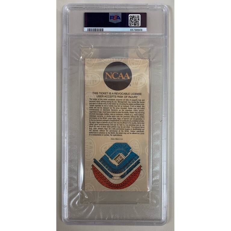 Richard Hamilton Autographed 1999 Final Four 4 Championship Signed Basketball Ticket Stub vs Duke Auto Graded PSA DNA 9 65798909