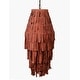 preview thumbnail 3 of 1, HomeRoots 14" X 14" X 34" Red Iron Leather Pendant Lamp - 34 x14 x14