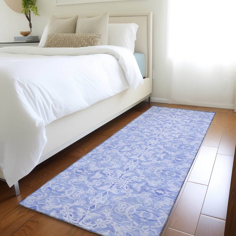 Machine Washable Indoor/ Outdoor Chantille Traditional Medallions Rug