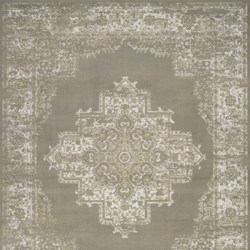 Power Loomed Distressed Durable Area Rug