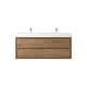 preview thumbnail 38 of 45, Morava 60" Floating Vanity with Double Sink White Oak